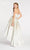 Alyce Paris - 60340 Beaded Sweetheart Brocade High Low A-line Dress In Neutral