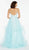 Alyce Paris - Sleeveless Scoop Neck Jacquard Ballgown 60359 In Blue