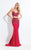 Rachel Allan  - 6035 Two Piece Fitted Jersey Dress in Red