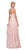 Eureka Fashion - 6036 Appliqued Halter Asymmetrical Cascade Gown In Pink