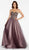 Alyce Paris - 60360 Lace Sweetheart Two Tone Tulle Ballgown In Brown