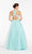 Alyce Paris - 60364 Beaded Mock Two Piece Halter Tulle A-line Dress In Green