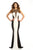 Johnathan Kayne - 6036 Contrasting Sheer Illusion Mermaid Gown in Black and White