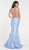 Alyce Paris - 60370 Two Piece High Neck Trumpet Gown In Blue