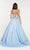 Alyce Paris - 60384 Strapless Ballgown with Detachable Bow In Blue