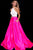 60386 Sleeveless Halter A-line Dress
