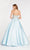 Alyce Paris - 60387 Beaded Sweetheart Mikado A-line Dress In Blue