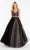 Alyce Paris - 60389 Sleeveless Scoop Back Shimmering Prom Gown In Black and Silver