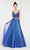 Alyce Paris - 60389 Sleeveless Scoop Back Shimmering Prom Gown In Blue
