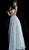 Jovani - 60393 Beaded Strapless Pleated Ballgown In Silver
