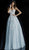 Jovani - 60393 Beaded Strapless Pleated Ballgown In Silver