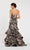 Alyce Paris - 60400 Strapless Brocade Ruffled Mermaid Dress In Black and Purple