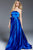 60407 Strapless Straight Across A-line Dress