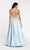 Alyce Paris - 60422 Two Piece Embroidered Satin A-line Dress In Blue