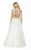 Jolene Collection - 15000 Illusion Bodice A-Line Gown In White
