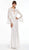 Alyce Paris - 60481 Long Bell Sleeve Lace Cutout Gown In White