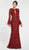 Alyce Paris - 60481 Long Bell Sleeve Lace Cutout Gown In Red