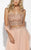 Jolene Collection - 15068 Embroidered Two Piece Strapless Gown In Pink
