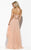 Jolene Collection - 15068 Embroidered Two Piece Strapless Gown In Pink