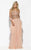 Jolene Collection - 15068 Embroidered Two Piece Strapless Gown In Pink