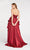 Alyce Paris - 60496 Sequin Embellished Strapless Ruffled Gown In Red