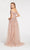 Alyce Paris - 60497 Lace Off-Shoulder Mermaid Dress With Overskirt In Pink