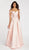 Alyce Paris - 60499 Ribbon Sleeves Off Shoulder Mikado Prom Gown In Orange