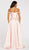 Alyce Paris - 60499 Ribbon Sleeves Off Shoulder Mikado Prom Gown In Orange