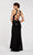 Alyce Paris - 60507 Halter Neck Trumpet Dress With Train In Black