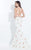 Rachel Allan  - 6050 Lace Floral Mermaid Dress in Pink