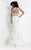 Rachel Allan  - 6050 Lace Floral Mermaid Dress in Green