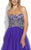 Jolene Collection - 15116 Strapless Crystal Embellished Ballgown In Purple