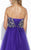 Jolene Collection - 15116 Strapless Crystal Embellished Ballgown In Purple