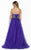 Jolene Collection - 15116 Strapless Crystal Embellished Ballgown In Purple