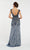 Alyce Paris - 60530 Beaded Tulle Illusion Bateau Trumpet Dress In Blue