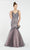 Alyce Paris - 60533 Beaded V-Neck Trumpet Evening Gown In Gray