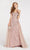 Alyce Paris - 60497 Lace Off-Shoulder Mermaid Dress With Overskirt In Pink