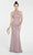 Alyce Paris - 60484 High Halter Fitted Sheath Evening Gown In Purple