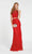 Alyce Paris - 60487 Two Piece High Halter Sheath Gown In Red