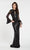Alyce Paris - 60478 Sequined Lace Long Sleeve Trumpet Dress In Black