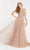 Alyce Paris - 60486 Beaded Halter Neck Tulle A-line Dress In Pink