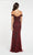 Alyce Paris - 60532 Fully Beaded Off-Shoulder Tulle Sheath Dress In Red