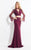 Rachel Allan  - 6053 Two Piece Deep V-neck Sheath Dress in Black and Red