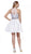 Gem Embellished Halter Two-Piece Cocktail Dress