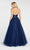 Alyce Paris - 60560 Two Piece Halter Fitted Ballgown In Blue