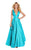 Alyce Paris - 60563 Sexy Plunging V Neckline Shimmering Taffeta Gown in Green