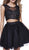 Two-Piece Lace and Tulle Cocktail Dress