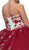 Eureka Fashion - Floral Applique Strapless Sweetheart Evening Gown