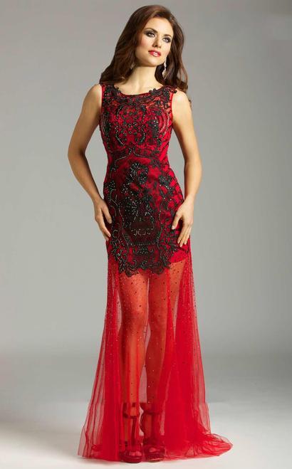 Lara Dresses - 32544 in Black/Red