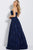 Jovani - 60815 Strapless Embroidered Sweetheart Ballgown In Blue